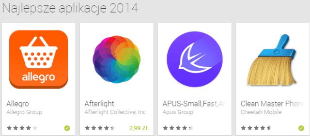 google play - najlepsze aplikacje 2014