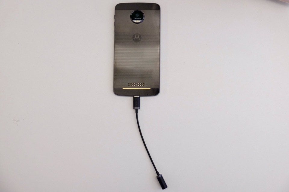 Moto Z USB-C przejściówka do słuchawek