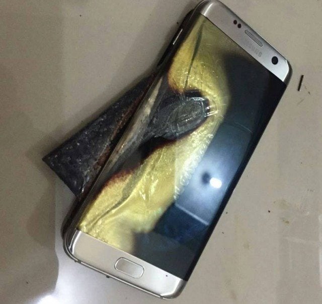 Samsung Galaxy S7 edge wybuchł2