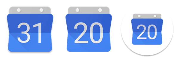 Ikonki Kalendarza Google