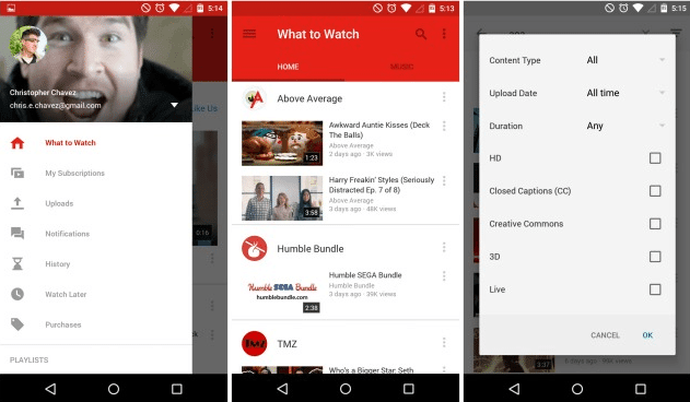youtube material design android