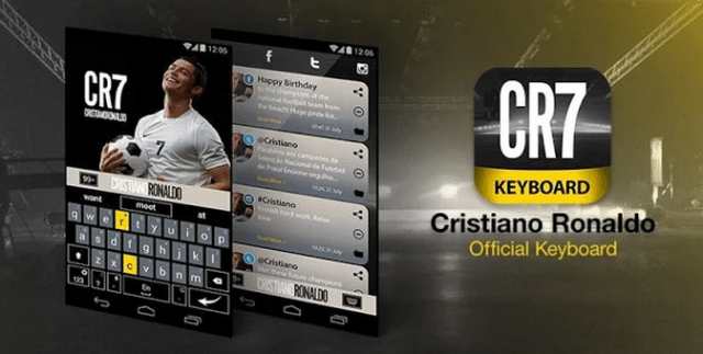 cristiano ronaldo keyboard aplikacja program klawiatura