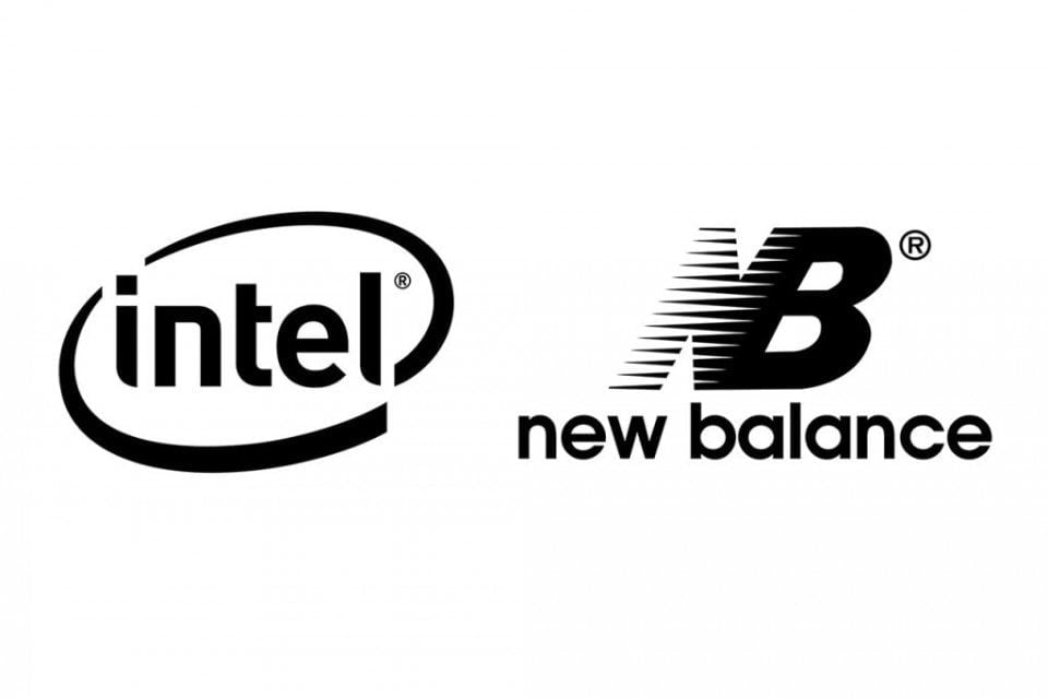 intel new balance logo