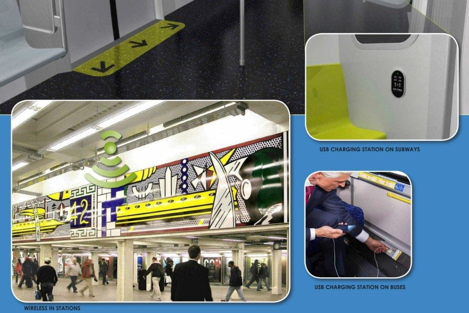 metro nowy jork new york usb wifi autobusy