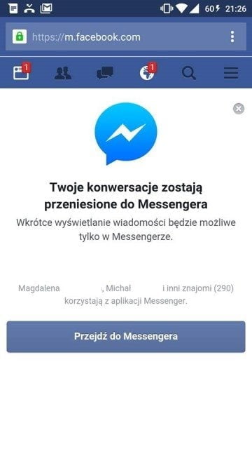 facebook messenger przegladarka aplikacja instalacja