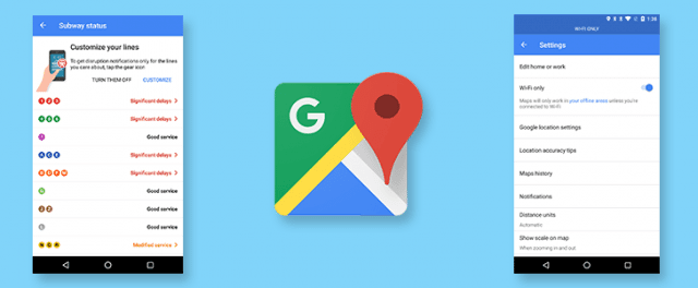 google maps offline opoznienia