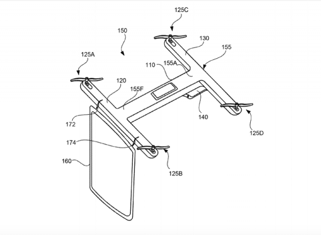 google dron wideorozmowy patent