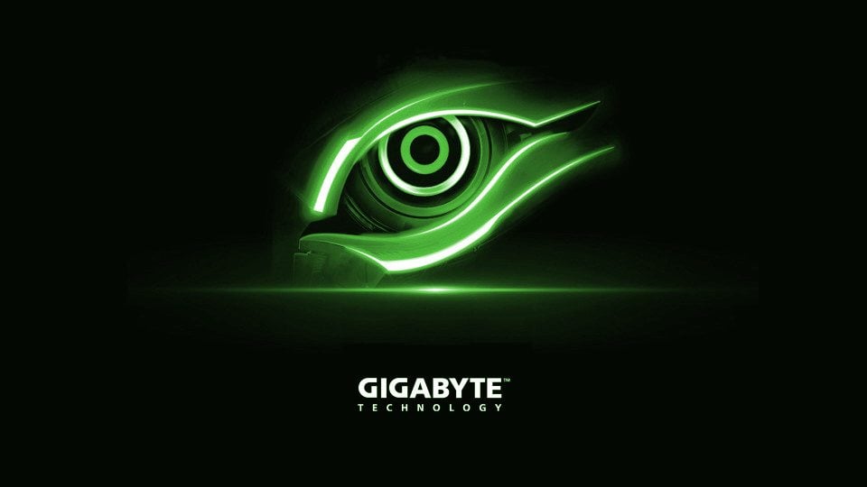 Gigabyte-Technology-Green-Eye-Logo-Wallpaper