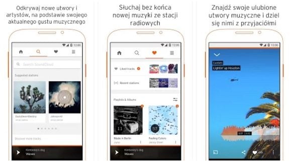 SoundCloud - aplikacje do słuchania muzyki bez internetu