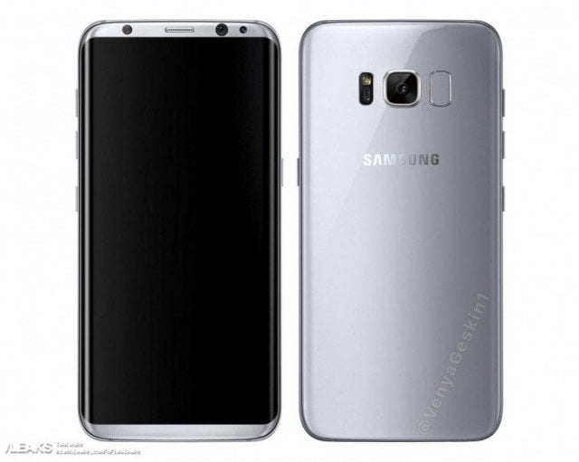 Galaxy S8 render oficjalny
